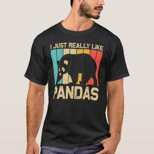 T-shirt Cool Panda Pour Hommes Femmes Panda Ours Animal Zo
