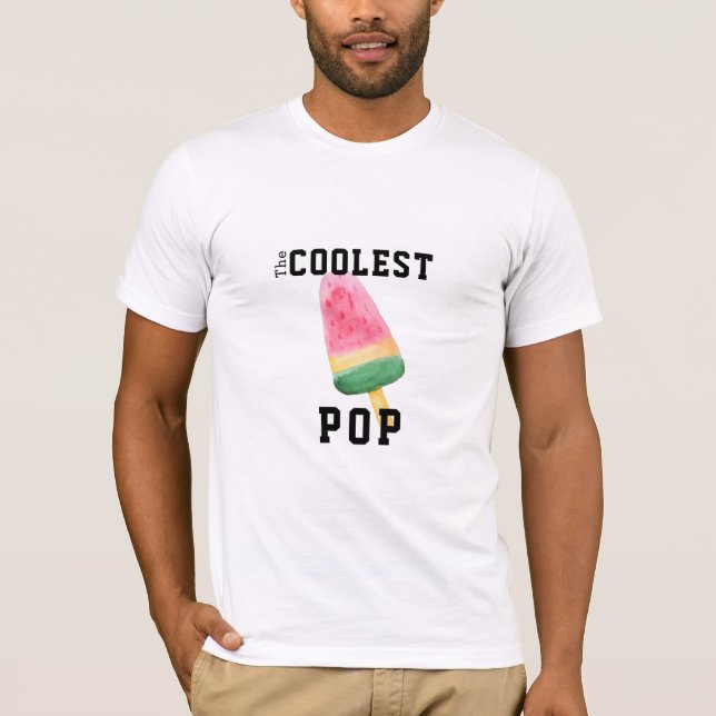 T-shirt Cool Papa Puns Pop Tee, LOL Funny (Devant)