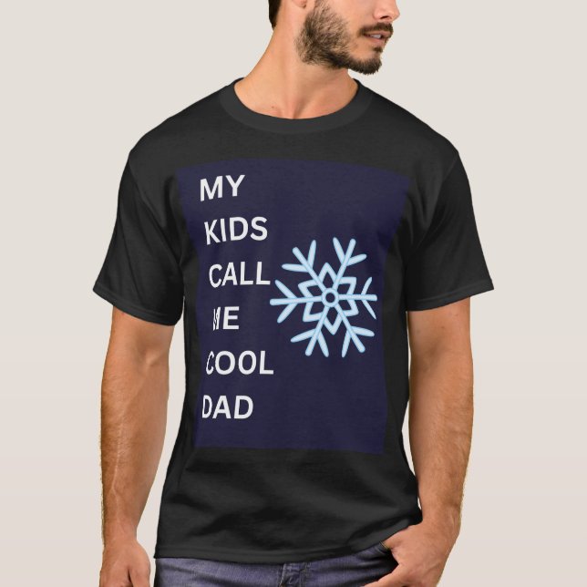 T-shirt Cool Papa Snowflake Graphic Dads jour (Devant)