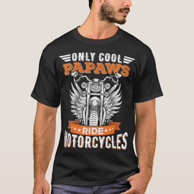 T-shirt Cool Papaws Ride Motos Vélo pour le sport (Devant)