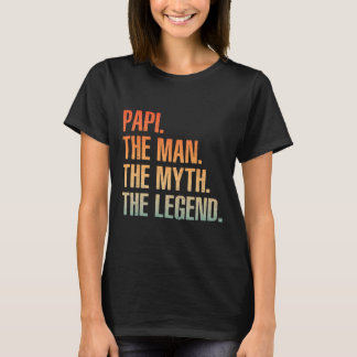 T-shirt Cool Papi Pour Hommes Papa Grand-Père Homme Mythe