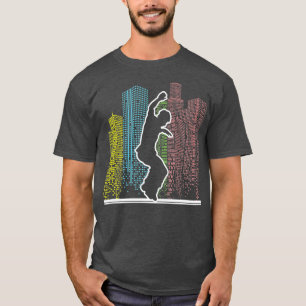 T-shirt Cool Parkour Freestyle City Runner Urbain Ninja