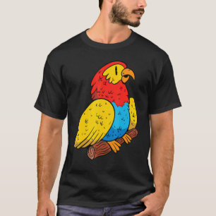 T-shirt Cool Parrot Oiseaux Parrot Secourt Pour Hommes