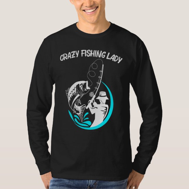 T-shirt Cool Pêche Art Pour Femmes Maman Pêcheurs Poisson  (Devant)