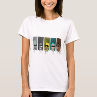 T-shirt cool personnages croisés