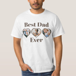 T-shirt Cool personnalisé texte en forme de coeur photo co