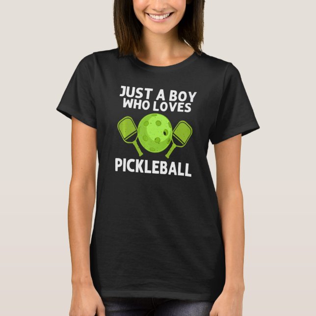 T-shirt Cool Pickleball Pour Garçons Pickle Pickle Paddle  (Devant)