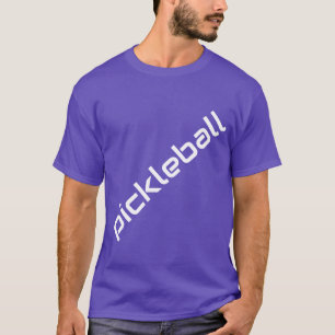 T-shirt Cool PICKLEBALL Texte Arrière - plan violet