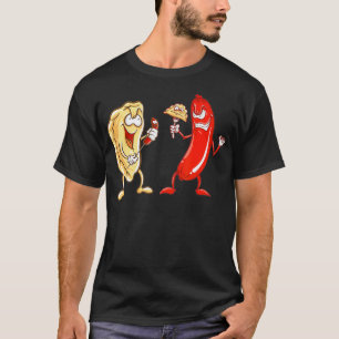 T-shirt Cool Pierogi Et Kielbasa Cuisine Polonaise Drôle
