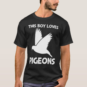 T-shirt Cool Pigeon Pour Garçons Rock Dove Oiseau Animaux