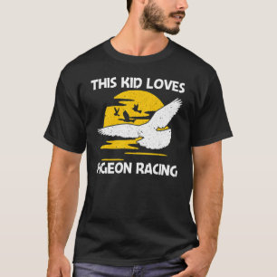 T-shirt Cool Pigeon Racing Pour Enfants Garçons Homing Pig