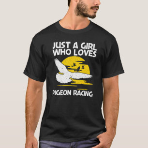 T-shirt Cool Pigeon Racing Pour Filles Enfants Homing Pige