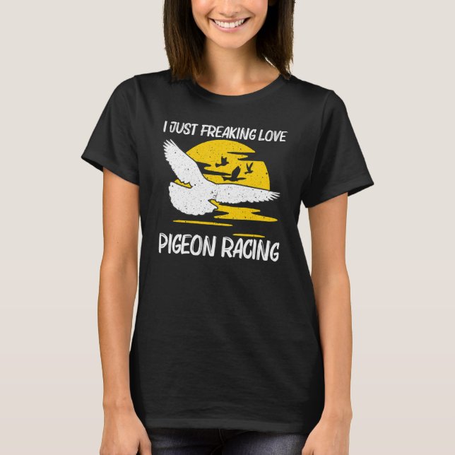 T-shirt Cool Pigeon Racing Pour Hommes Femmes Hommage Pige (Devant)
