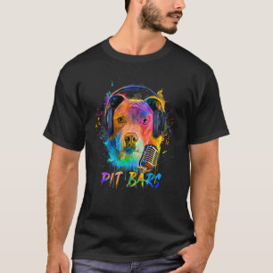 T-shirt Cool Pitbull Rapper Chien Fans de musique