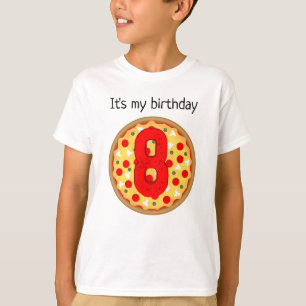 T-shirt Cool plaisir pizza fête anniversaire de enfant