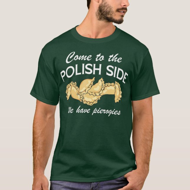 T-shirt Cool Polonais Côté Pierogies Funny Pierogi Nourrit (Devant)