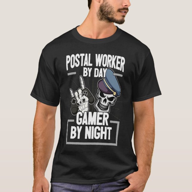T-shirt Cool Postman Dit Postman I Gaming Console Zocke (Devant)