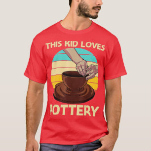 T-shirt Cool Pottery Design For Kids Boys Potter Ceramic