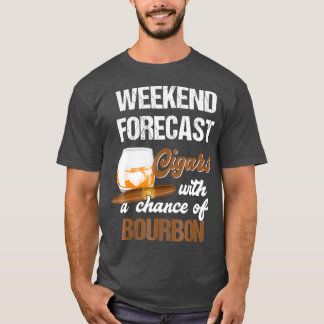 T-shirt Cool Pour Cigares Et Bourbon Lover Cadeau Pour