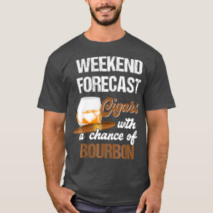 T-shirt Cool Pour Cigares Et Bourbon Lover Cadeau Pour