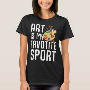 T-shirt Cool Pour Hommes Artistes Peintre Professeur Peint