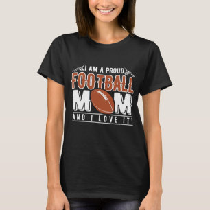 T-shirt Cool Proud football Mère mot art