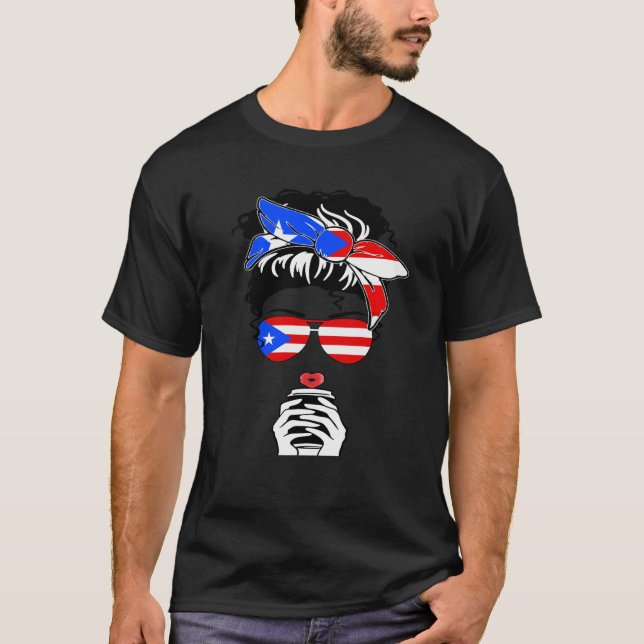 T-shirt Cool Puerto Rican Coffee Mama Mom Girl Aunt Puerto (Devant)