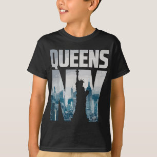 T-shirt Cool Queens Graphic Tee, Queens New York City Sky