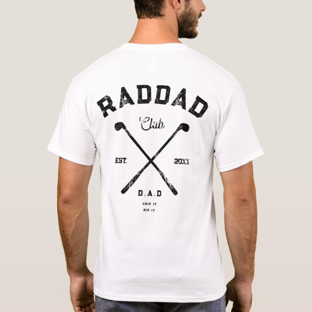 T-shirt Cool Rad Papa Golf Club Funny Fête des pères (Dos)