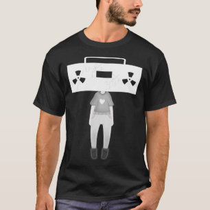 T-shirt Cool Radioactif Boom Box avec sortie de coeur