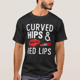 T-shirt Cool Red Lips Art Femmes Maquillage Artiste Lipsti