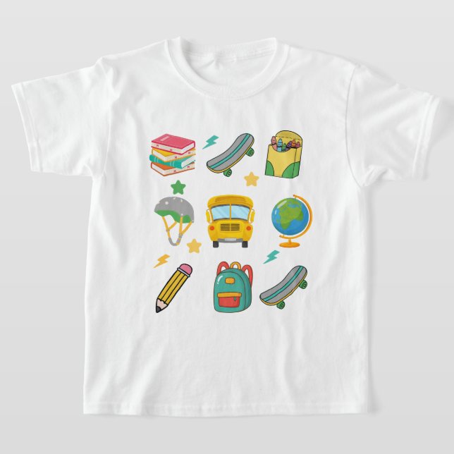 T-shirt Cool Retour À L'École Garçons Chemise | Chemise de (Poser)