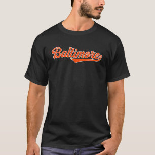 T-shirt Cool Retro Baltimore Script 1970