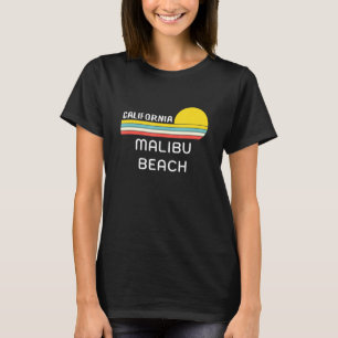 T-shirt Cool rétro Malibu Beach California les années 70 S