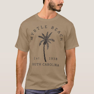 T-shirt Cool rétro Original Myrtle Beach SC Palm Tree