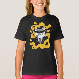 T-shirt Cool Retro Style Gangster Mob Boss Chat Cigar Busa