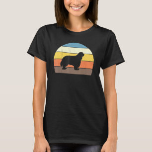 T-shirt Cool Retro Sunset Cavalier King Charles Spaniels