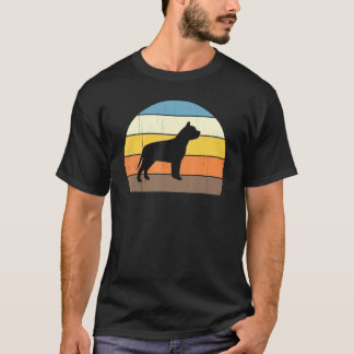 T-shirt Cool Retro Sunset Pit Bulls - Great Pitbull Owner