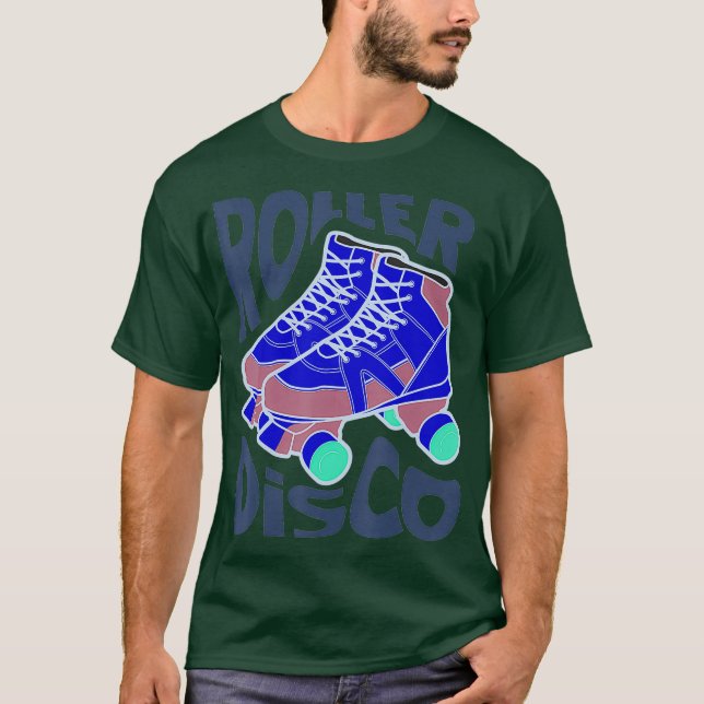 T-shirt Cool Roller Disco Cadeau Anniversaire Pour Hommes  (Devant)