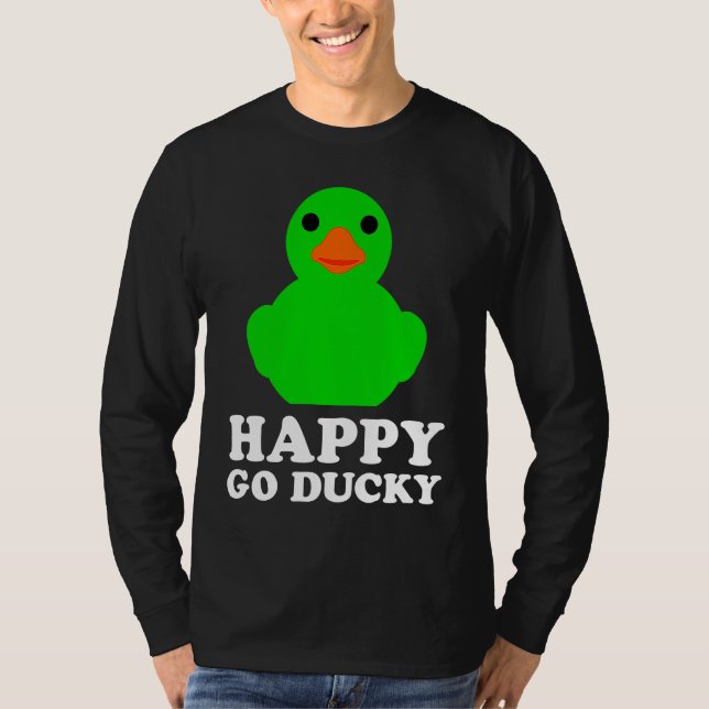 T-shirt Cool Rubber Duck Lover Lucky Ducky Quack Cute Anim (Devant)