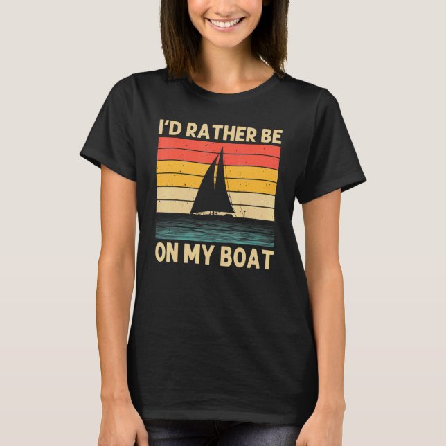 T-shirt Cool Sailing For Men Women Boating Nautical Sail B (Devant)