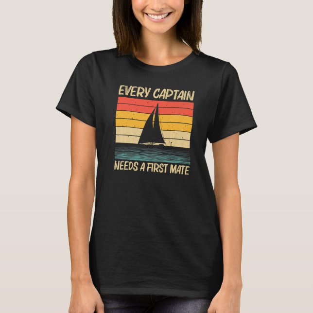 T-shirt Cool Sailing For Men Women Boating Nautical Sail B (Devant)