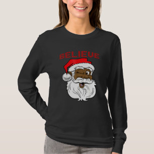 T-shirt Cool Santa Claus American Funny Christmas 2021 Fam