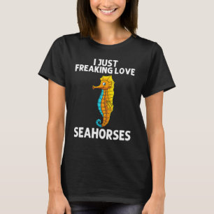 T-shirt Cool Seahorse Pour Hommes Femmes Océan Animal Pois