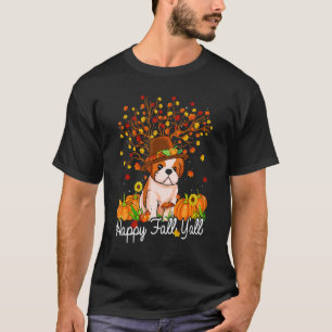 T-shirt Cool Shih Tzu Automne Citrouilles Bonne Automne Y'