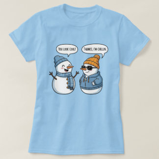 T-shirt Cool Snowman Friends