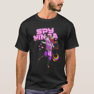 T-shirt Cool Spy Gaming Ninjas Gamer Unicorn Ninja Boy Gir