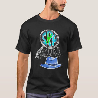 T-shirt Cool Spy Squad Enfants Funny Secret Agent Group En