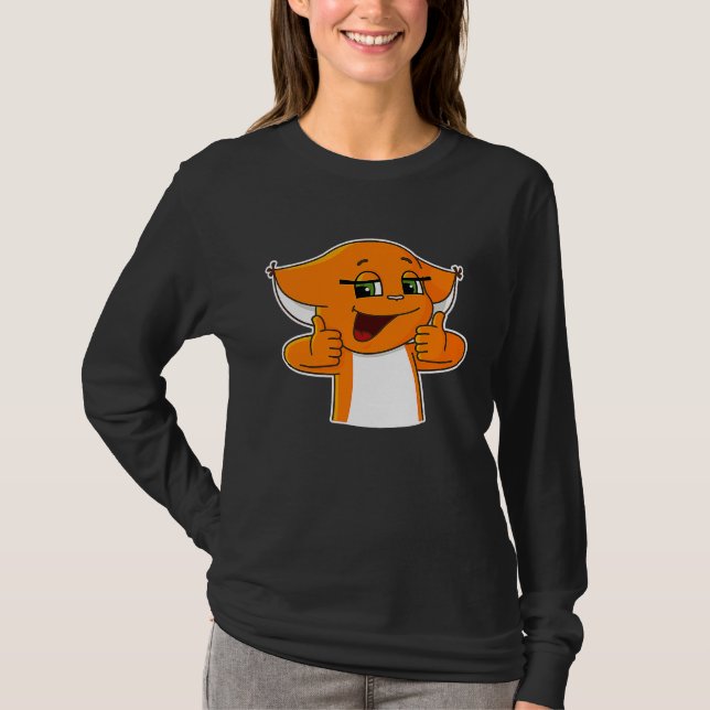 T-shirt Cool Squirrel Holding Thumbs Up (Devant)