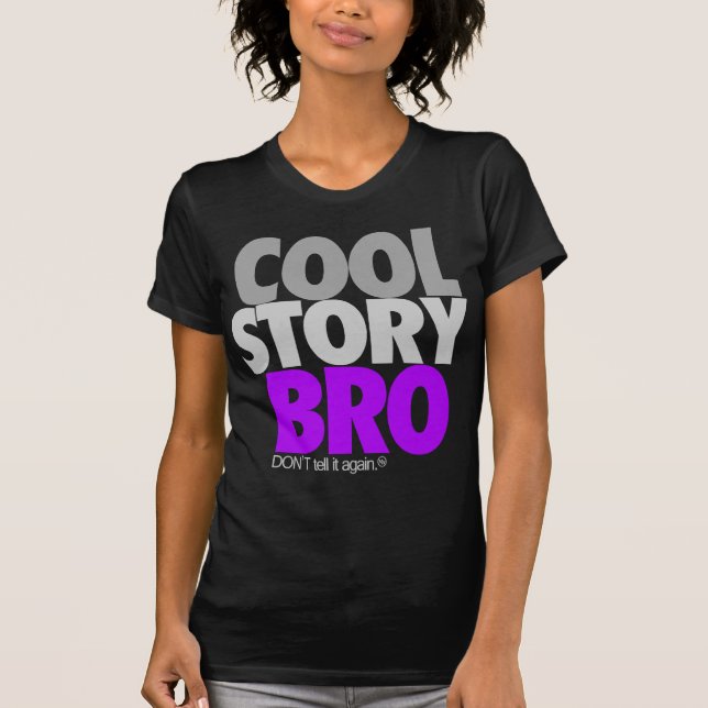 T-shirt Cool Story Bro (violet) (Devant)